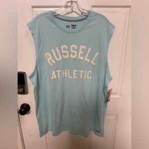 Russell Athletic Light Blue T-Shirt size 2XL New